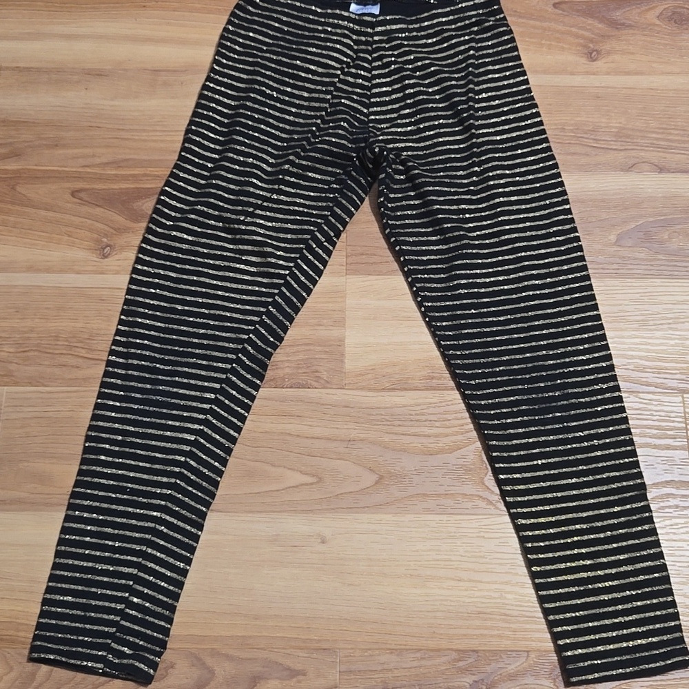 simply styled girls stripe leggings
